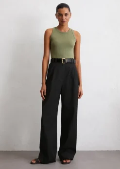 Tanktop slim aus Organic-Cotton-Rib-Jersey