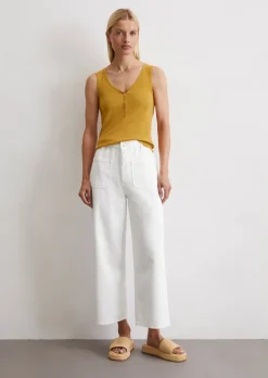 Tanktop slim mit Knopfleiste