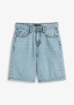TEENS-BOYS Jeansbermuda aus reiner Bio-Baumwolle