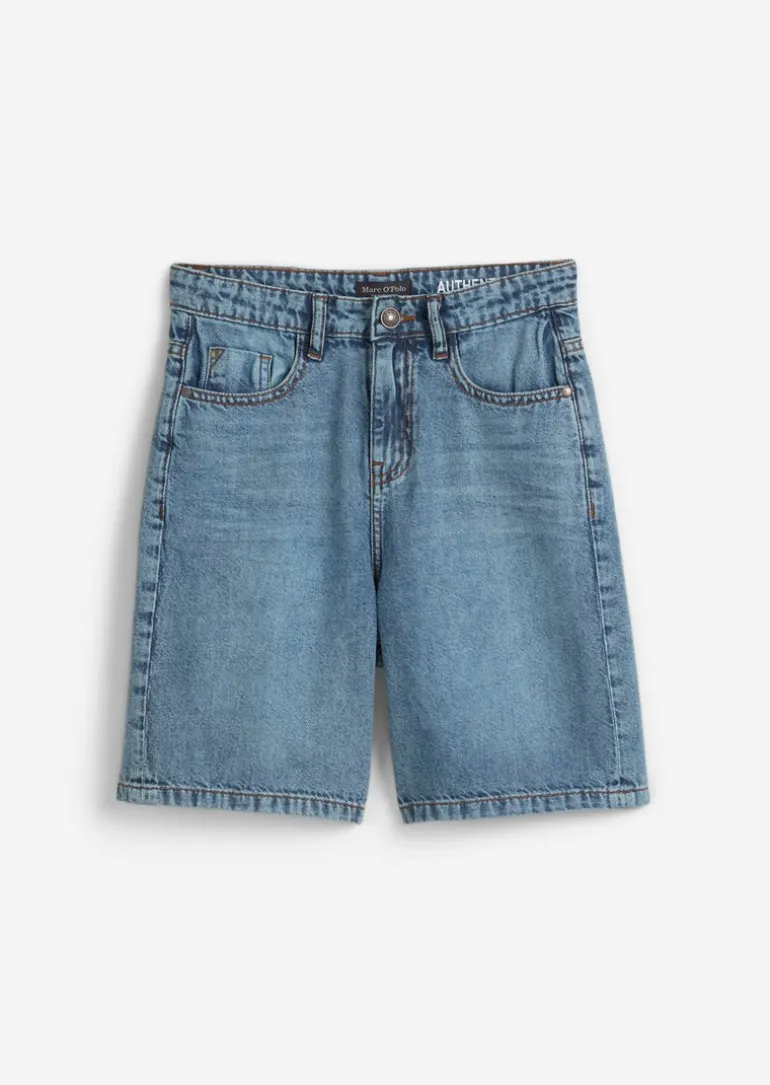 TEENS-BOYS Jeansbermuda aus reiner Bio-Baumwolle