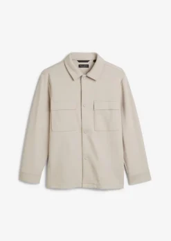 TEENS-BOYS Overshirt aus strukturiertem Sweat