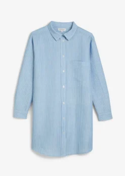 TEENS-GIRLS Hemdblusenkleid aus Leinen und Bio-Baumwolle