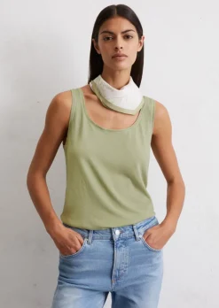 Top regular aus fließendem Viskose-Mix-Jersey