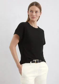 T-Shirt loose aus Slub-Jersey