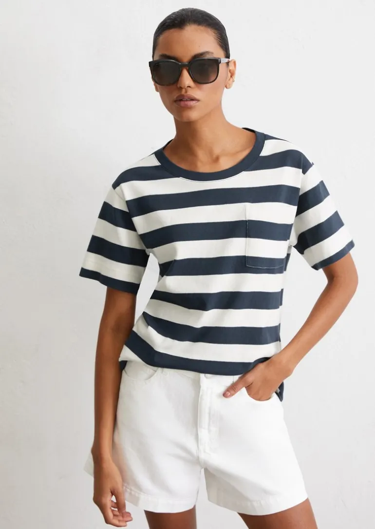 T-Shirt loose aus softem Single Jersey