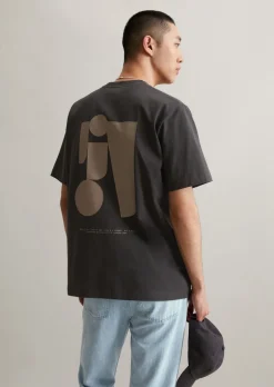 T-Shirt oversized mit Print auf Vorder- und Rückseite