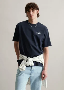 T-Shirt oversized mit Print auf Vorder- und Rückseite