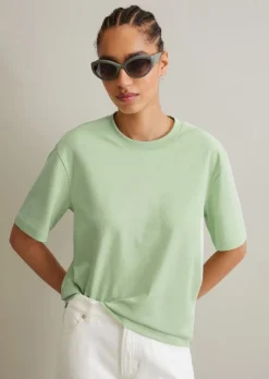 T-Shirt regular aus Interlock-Jersey