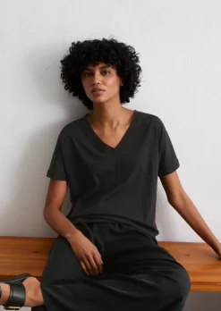 T-Shirt regular aus leichtem Single Jersey