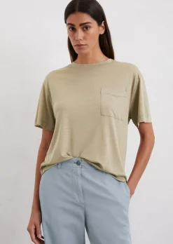 T-Shirt regular aus LENZING™ ECOVERO™