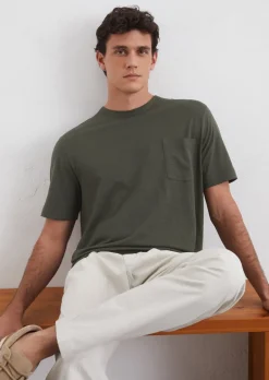 T-Shirt regular aus softem Slub-Jersey