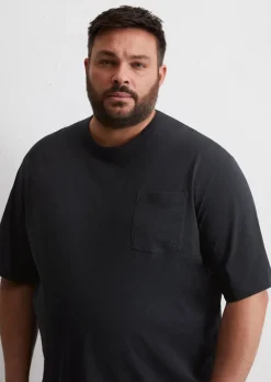 T-Shirt regular aus softem Slub-Jersey