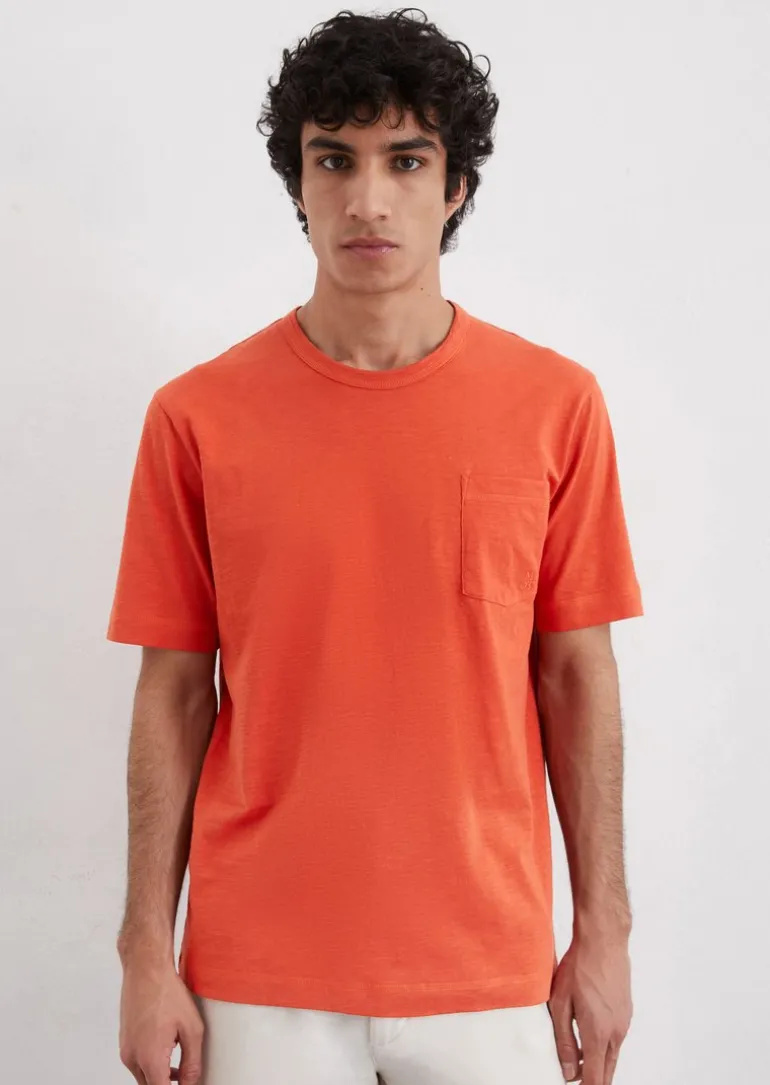 T-Shirt regular aus softem Slub-Jersey