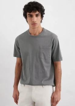 T-Shirt regular aus softem Slub-Jersey