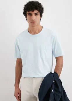 T-Shirt regular aus softem Slub-Jersey