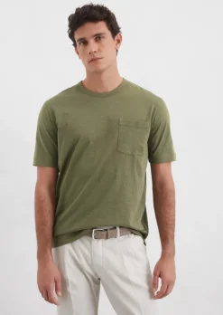 T-Shirt regular aus softem Slub-Jersey