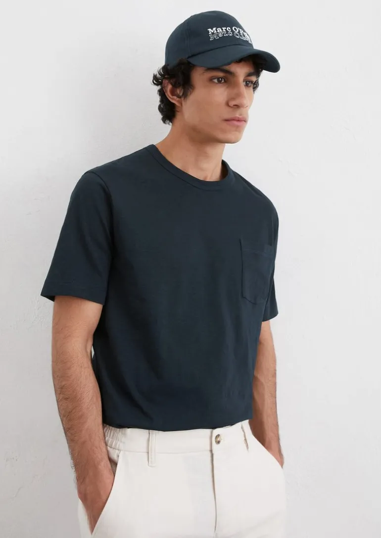 T-Shirt regular aus softem Slub-Jersey