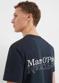 T-Shirt regular mit Logostickerei auf der Rückseite