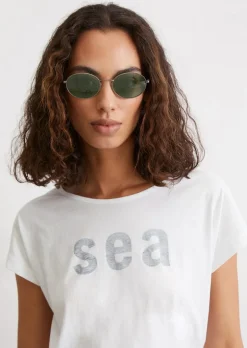 T-Shirt relaxed aus leichtem Single Jersey