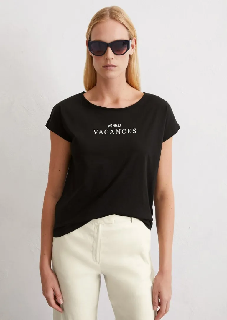 T-Shirt relaxed aus leichtem Single Jersey