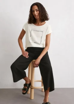 T-Shirt relaxed aus leichtem Single Jersey