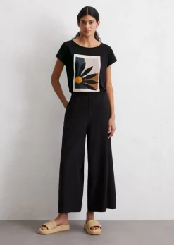 T-Shirt relaxed aus leichtem Single Jersey