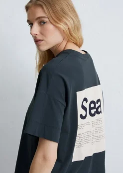 T-Shirt relaxed aus leichtem Single Jersey