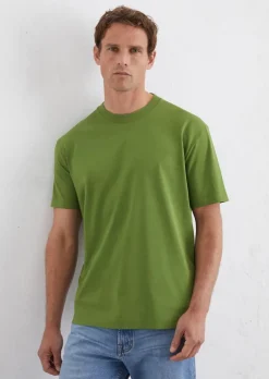 T-Shirt relaxed aus schwerem Bio-Baumwoll-Jersey