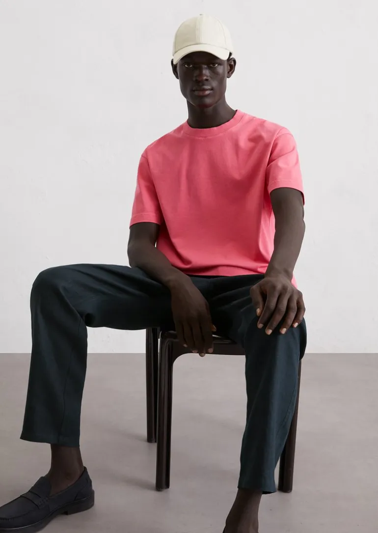 T-Shirt relaxed aus schwerem Bio-Baumwoll-Jersey