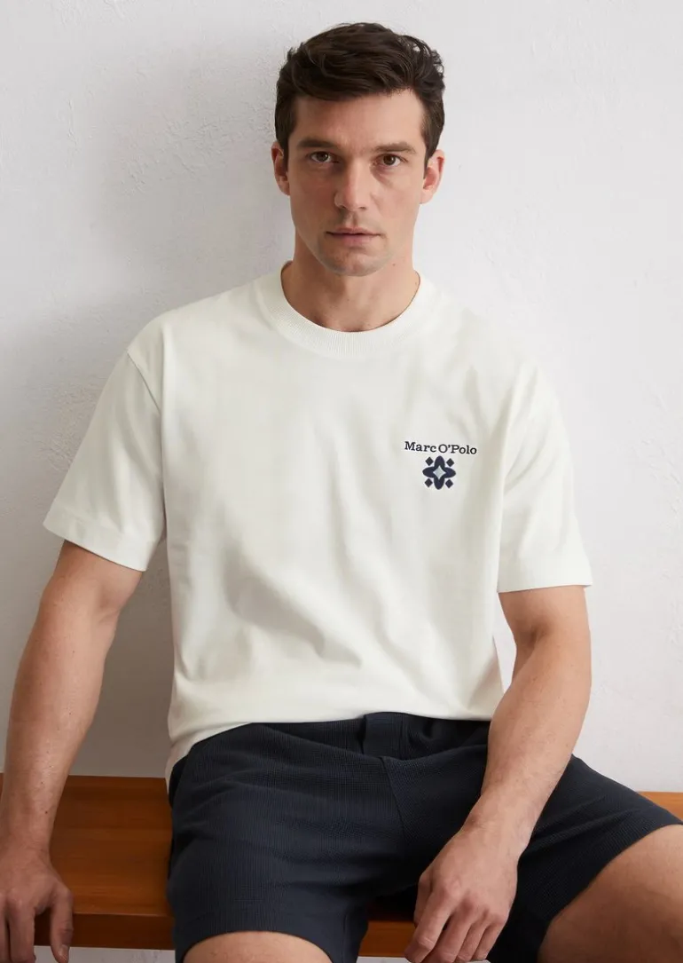 T-Shirt relaxed aus schwerem Bio-Baumwoll-Jersey