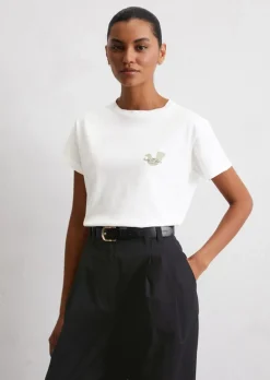 T-Shirt relaxed aus softem Single Jersey