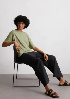 T-Shirt relaxed aus Viskose-Stretch-Jersey