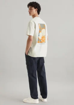 T-Shirt relaxed mit erhabenem Rückenprint