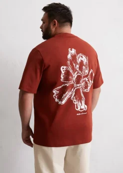 T-Shirt relaxed mit Rückenprint