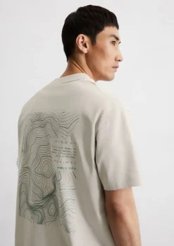 T-Shirt relaxed mit Rückenprint