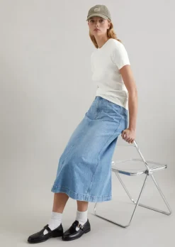 T-Shirt slim aus Rippjersey