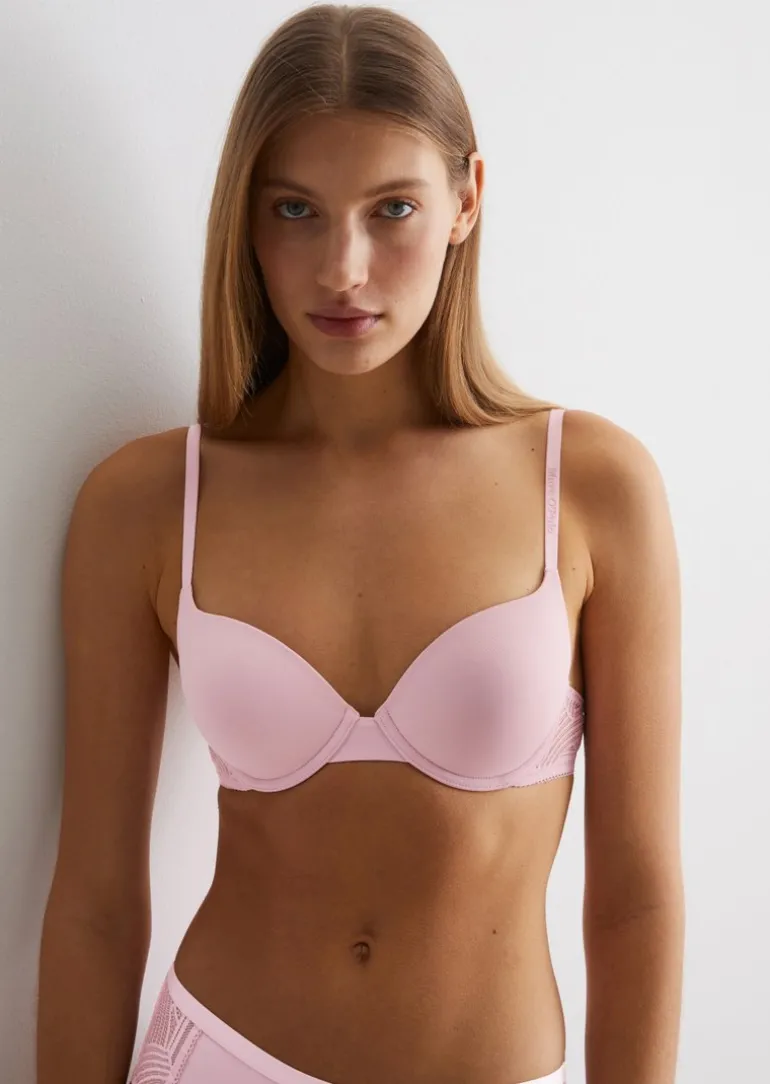 T-Shirt-BH mit Bügel und Spitze