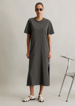 T-Shirt-Kleid relaxed aus Heavy Jersey