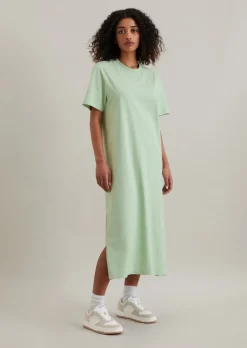 T-Shirt-Kleid relaxed aus Heavy Jersey