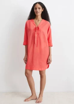 Tunika-Strandkleid aus weichem Recycling-Material