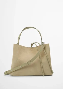 Umhängetasche small aus weichem Veloursleder