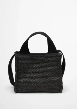 Umhängetasche small in Raffia-Bast-Optik