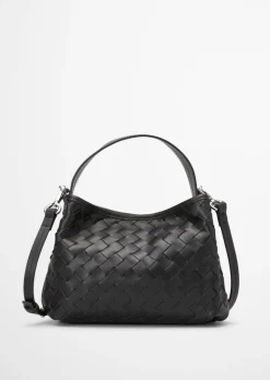 Umhängetasche small mit Flechtstruktur