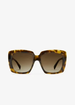 Unisex-Sonnenbrille mit breitem Bio-Acetat-Rahmen