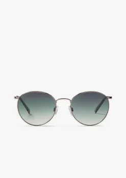 Unisex-Sonnenbrille mit filigranem Metall-Rahmen