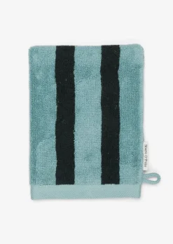 Waschhandschuh Model Heritage mit Jacquard-Streifenmuster