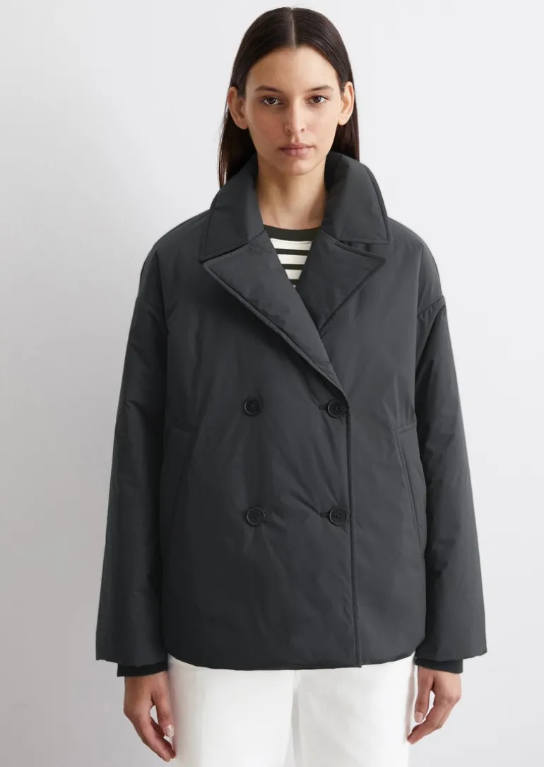 Wattierte Cabanjacke relaxed aus recycelten Textilien