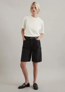 Workwear-Bermuda Model Jonnda relaxed aus Organic-Cotton-Lyocell-Modal-Mix