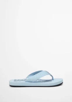 Zehentrenner-Beach-Sandale mit gewebtem Riemen