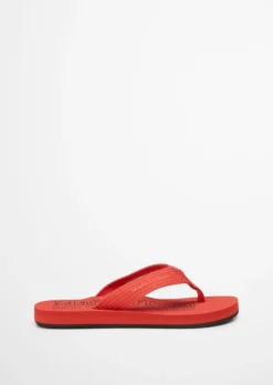 Zehentrenner-Beach-Sandale mit gewebtem Riemen